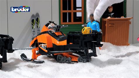 Bruder Toys Snowmobile With Driver And Accessories 63101 Youtube