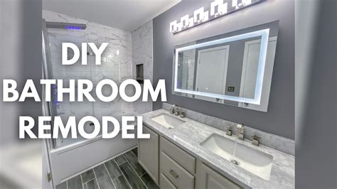 Diy Small Bathroom Remodel Timelapse Modern Bathroom Design Youtube