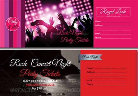 Ticket Templates 27 Free And Premium Download