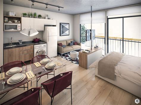 Small Studio Apartments With Beautiful Design