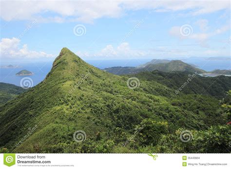 Alto Picco Del Ciarpame A Hong Kong Fotografia Stock - Immagine di posti, landforms: 35443904