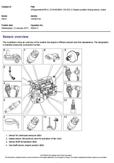 Volvo Fm12 D12f500 Specifications Sensor Ebr Veb Valves And Unit