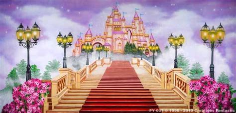 Backdrop Fy037 Fairy Tale Castle 2 Stage Backdrop Photo Booth Backdrop