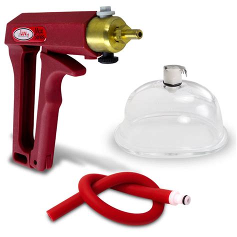 Leluv Maxi Blue Or Red Vagina Pump Labia Cup With Premium Hose Increase