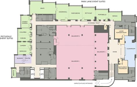 Floor Plans Capacities Intercontinental London Park Lane