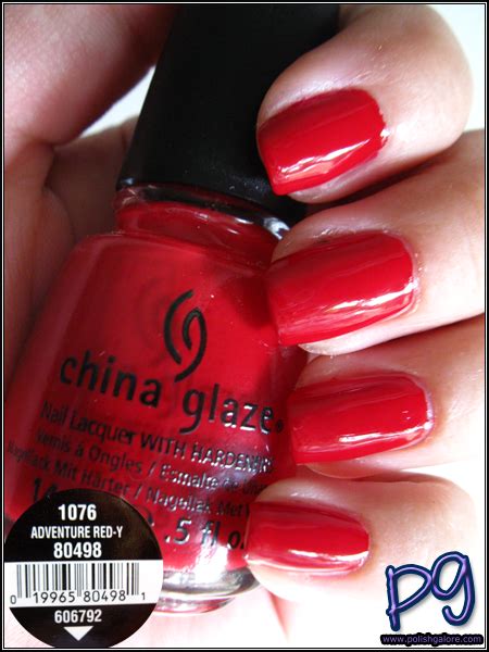 china glaze adventure red y polish galore