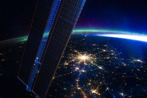 Photo Moscow Seen At Night From The International Space