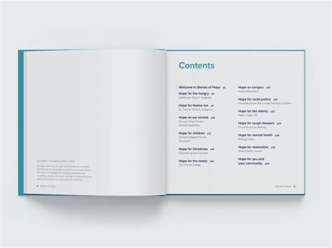 Contents Page Layout