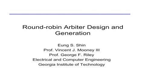 Round Robin Arbiter Design And · Pdf File Example Bus Arbiter