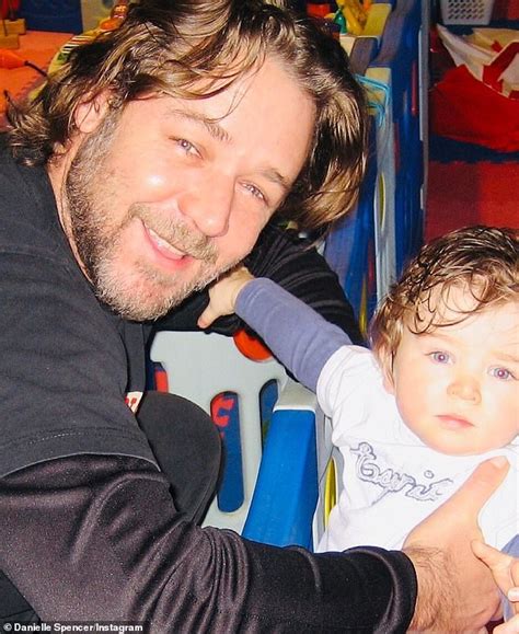 Russell Crowes Ex Danielle Spencer Shares Rare Photos Of Son Tennyson