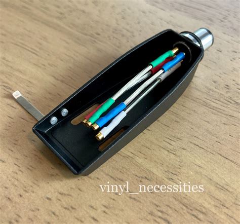 Japanese Style Black Phono Headshell W N Ofc Silver Insulated Wire