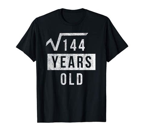 Funny 12th Birthday Square Root Math Shirt 12 Years Old