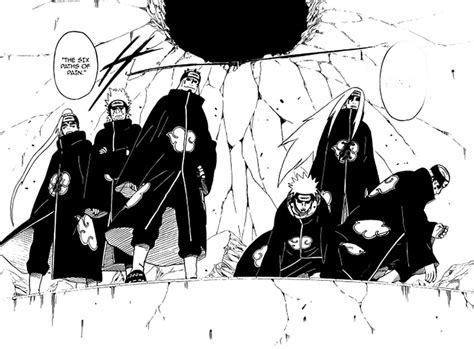 Naruto Shippuden Akatsuki Manga Pein Six Paths Of Pain Manga Hd