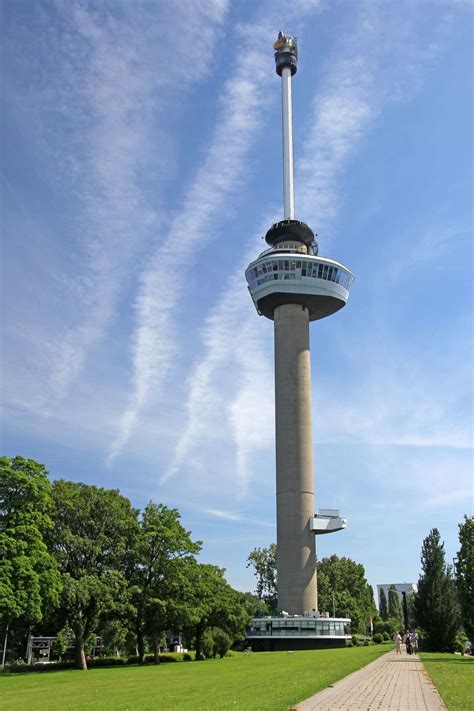 Rotterdam Tower Observation Tower Euromast In Rotterdam Royalty Free