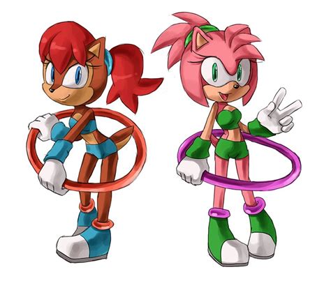 Amy And Sally Acorn Sally Acorn Retro Gaming Art Sonic