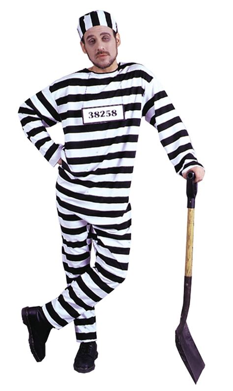 Convict Costume Convict Costume Jailbird Costume Adult Costumes