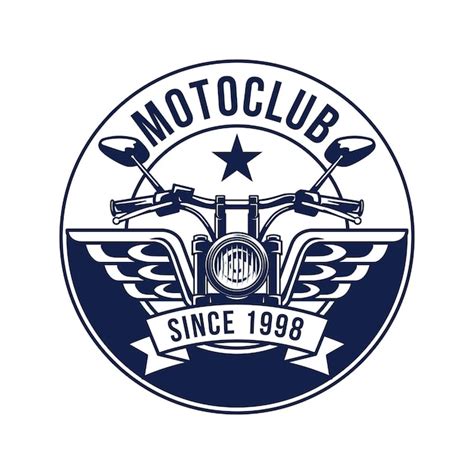 Premium Vector Hand Drawn Motorcycle Club Logo Badge
