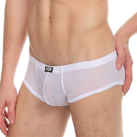 Men S Smooth Opaque See Through Boxer Underwear Ebay