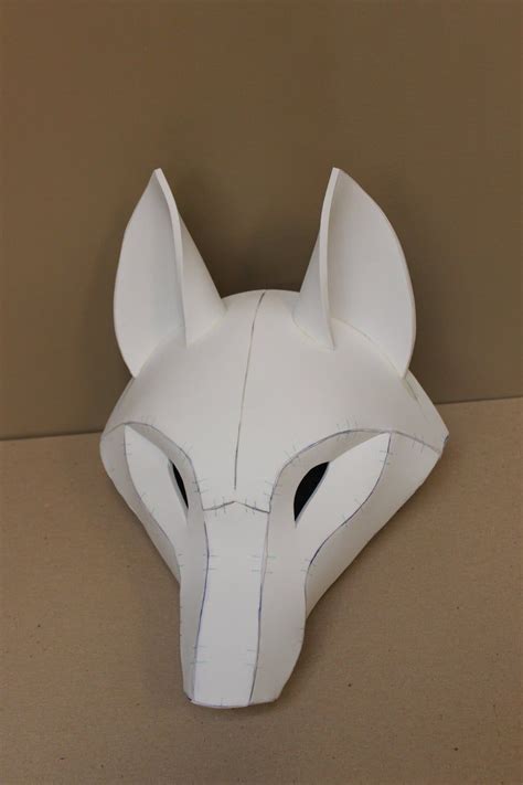 Kistune Fox Mask Base Pattern Tutorial For Eva Foam Etsy Fursuit
