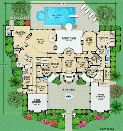 Mansion House Plans Good Colors For Rooms