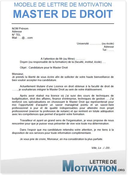 Exemple lettre de démission après période d'essai via www.sucredesign.fr. Lettre De Motivation Pour Un Master 2 | Job Application Letter