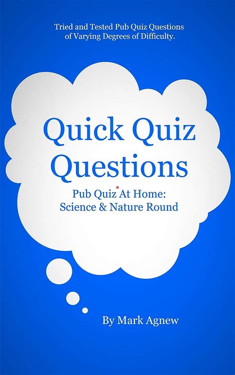 Quick Quiz Questions Pub Quiz At Home Science And Nature Round Kindle