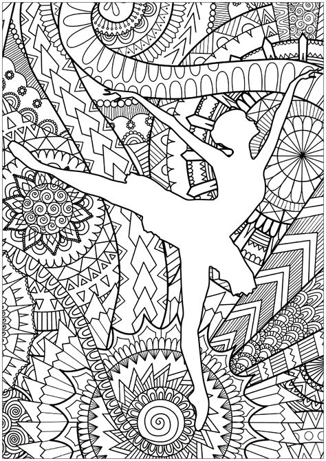 Top 10 Gorgeous Ballet Dancers Coloring Pages For Gir