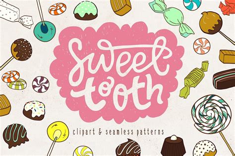 sweet tooth clip art sweet tooth seamless patterns