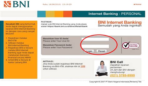 klik bni internet banking
