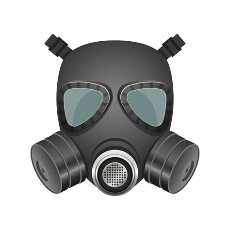 black gas mask isolated 1268369 vector art at vecteezy
