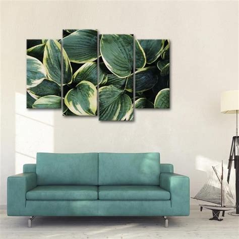 Green Foliage Multi Panel Canvas Wall Art Canvas Artwork Canvas Art