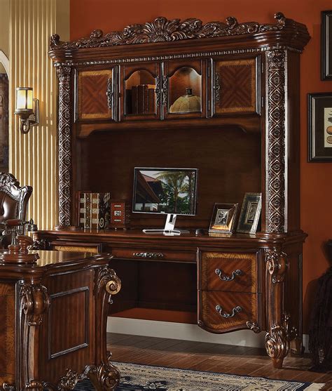 Frequent special offers and discounts up to 70% off for all products! Vendome Ornate Traditional Computer Desk & Hutch In Brown ...