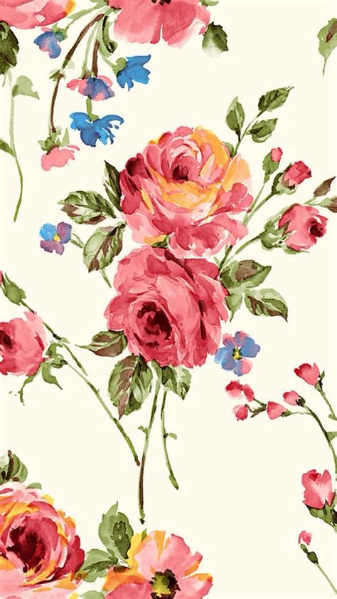 50 Retro Floral Iphone Wallpaper Wallpapersafari