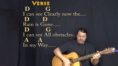 I Can See Clearly Now Guitar Cover Lesson With Chords Lyrics Munson Chords Chordify