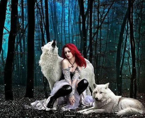 Fantasy Wolves And Women Fantasy Wolf Beautiful Wolves