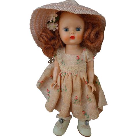 Beautiful Strung Redhead Muffie Doll All Original S Center Snap