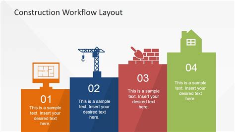 Four Steps Workflow Model For Construction Industry Slidemodel