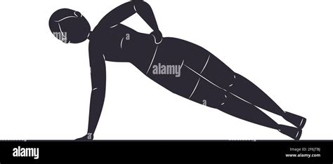 Side Plank Silhouette Stock Vector Image And Art Alamy