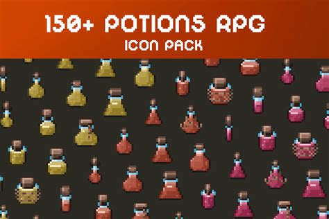 Rpg Potions Pixel Art Pack