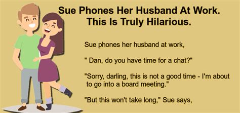 Sue Phones Her Husband At Work