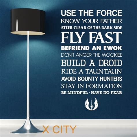 Star Wars Quote Use The Force Wall Art Sticker Decal Removable Vinyl