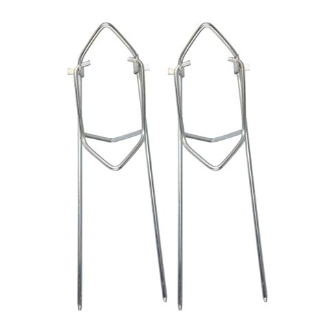 Flawish 2x Foldable Fishing Rod Holder Pole Stand Metal Bracket Rack