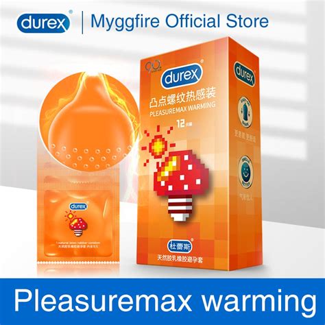 Durex Condoms Fire Warming 3d Ribbed And Dotted Lubrication Natural