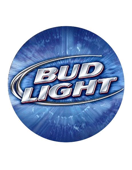 Bud Light Logo On A Blue Background