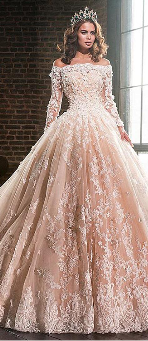 Lavish Tulle And Satin Off The Shoulder Ball Gown Wedding Dresses With