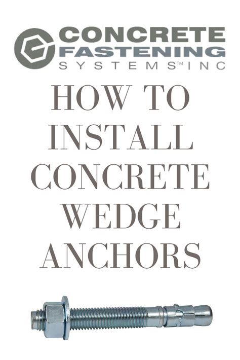 This Is A Short Video Showing How To Use And Install Concrete Wedge