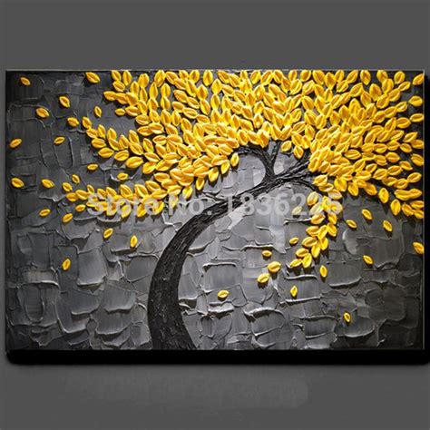 Hand Made Oil Painting Palette Knife Thick Paint Golden