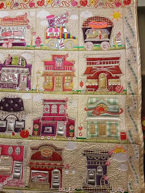 Anita Goodesign Shop Hop Quilt I Made It With Dupion Silk And