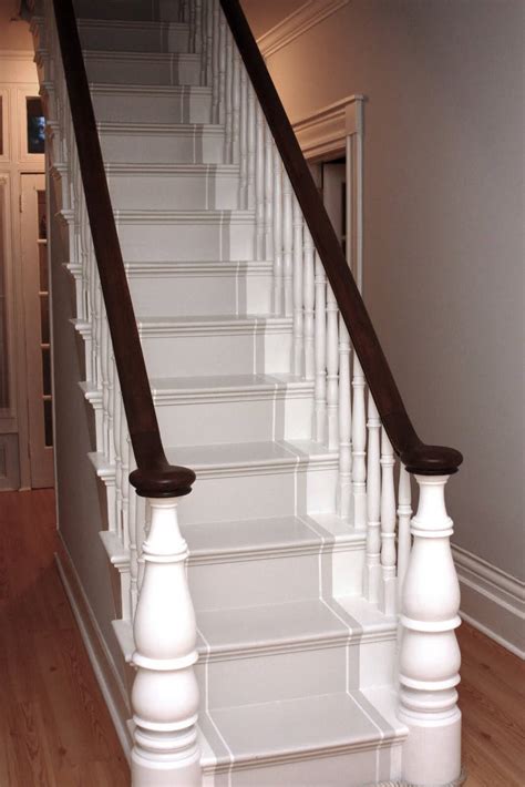 Paint the banister black and the spindles white for a truly classic look that never goes out of style. 27 Painted Staircase Ideas Which Make Your Stairs Look New