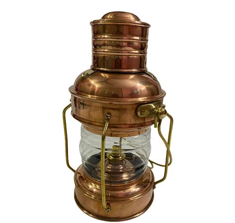 Nautical Antique Copper Brass Oil Lantern Lamp For Decor Etsy